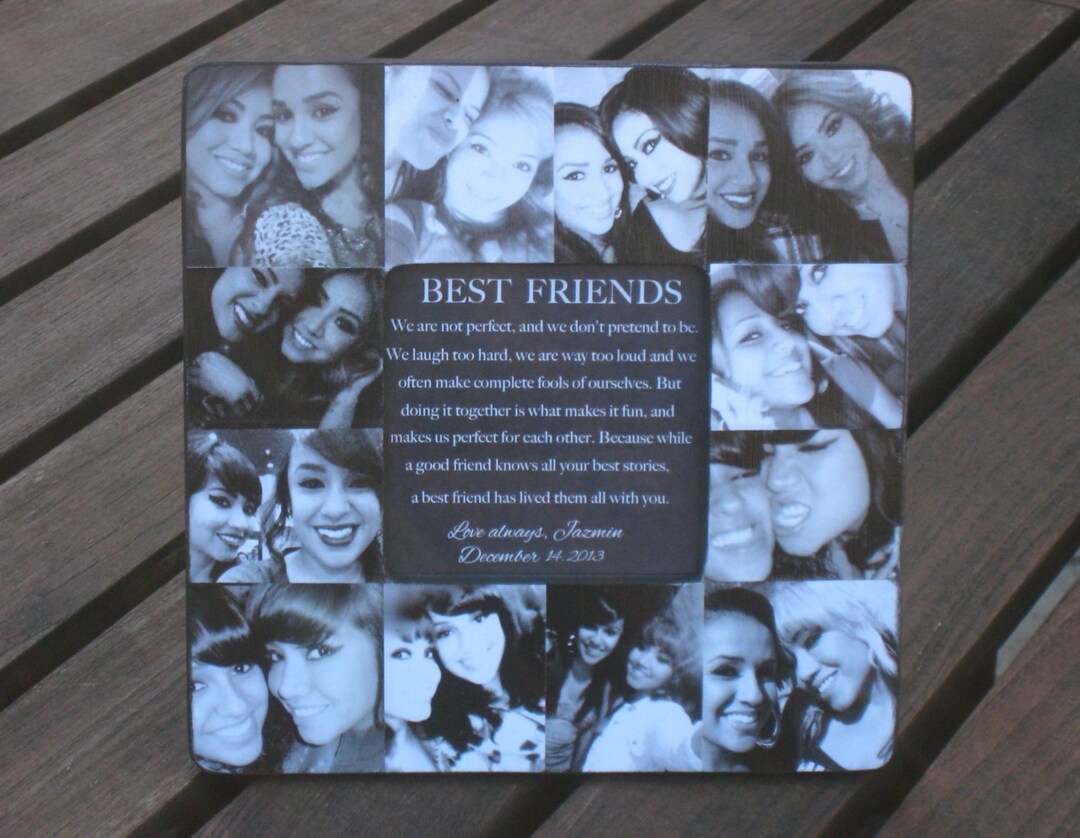 Best Friends Collage Frame Personalized Sister Gift Unique Etsy