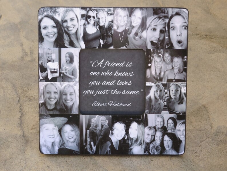 Best Friends Photo Collage Frame Personalized Sister Gift Bridesmaid Picture Custom Maid Of Honor 8 X