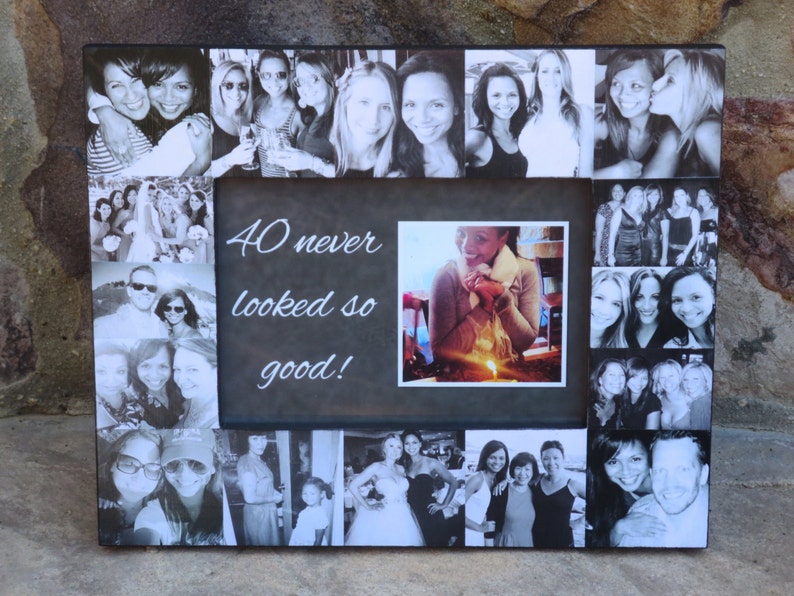 Best Friends Photo Collage Frame Personalized Sister Gift Image 0