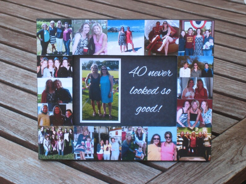 Best Friends Photo Collage Frame Personalized Sister Gift Best Friends Photo Collage Frame