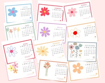 2026 Calendario en Español | Spaanse kalender 2026 afdrukbare, minimalistische, Spaanse inspirerende zinnen | Motiverende frases