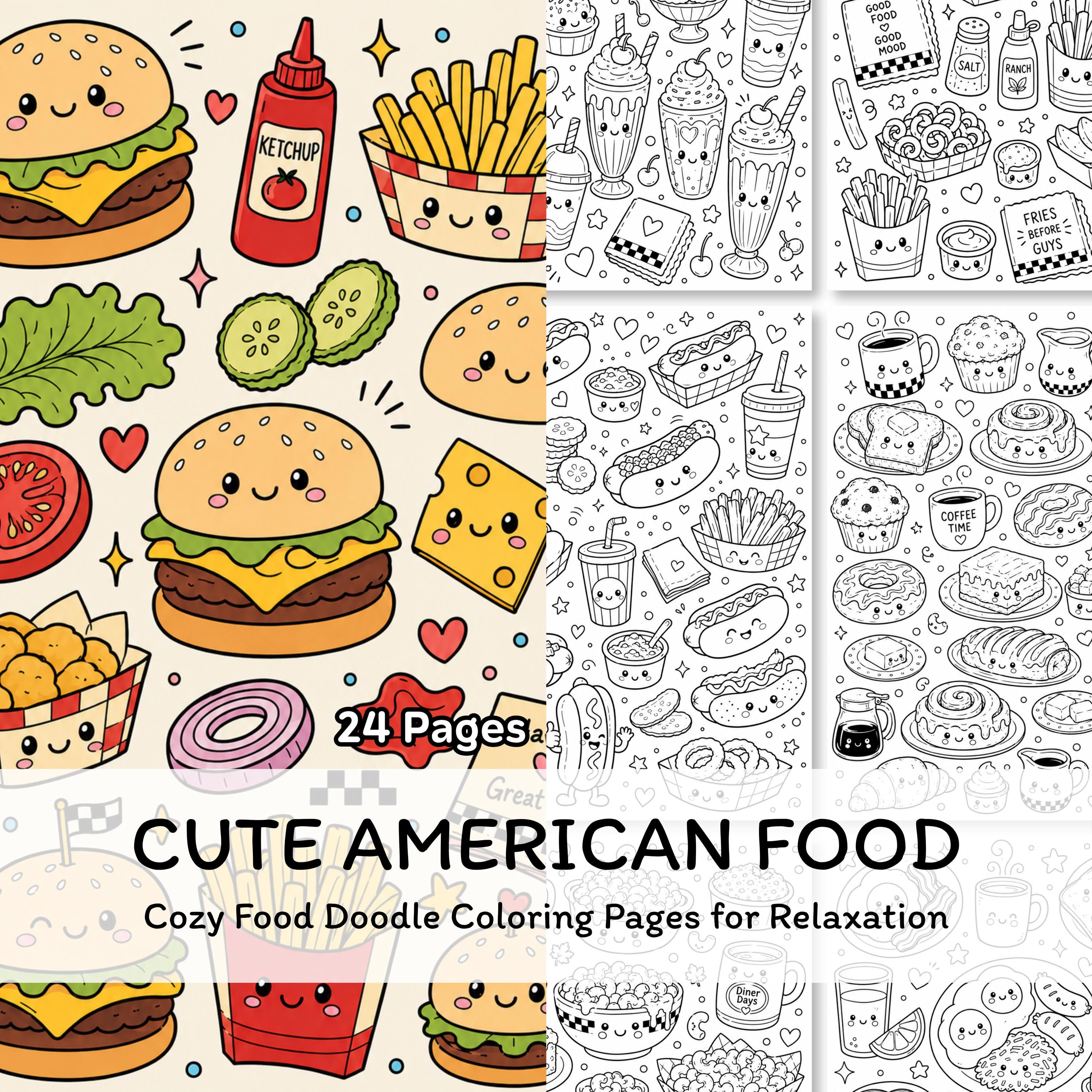 Food Doodle Art - Etsy Canada