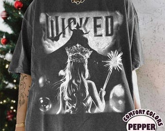 Wicked Movie Fan T-Shirt, Defy Gravity Broomstick Tee