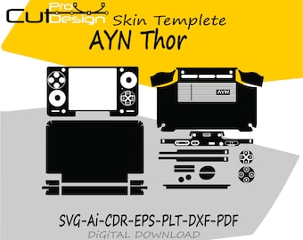 Modello vettoriale skin AynThor, layout skin, fustelle skin - File di taglio skin AynThor - File di taglio Ayn Thor - Modello skin AynThor