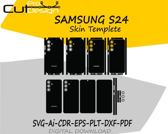 Samsung Galaxy S24 5G skin sjabloon vector skin lay-out skin stans bestand svg skin lay-out - Samsung S24 5G skin snijbestand - Samsung S24