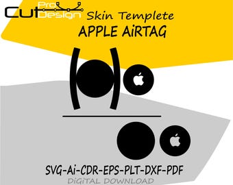 Apple AirTag Skin Vorlage Vektor Skin Layout Skin Die Cuts Datei SVG Skin - Apple AirTag Skin Cut Datei - Apple AirTag Skin Vorlage