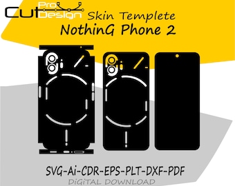 Nothing Phone 2 skin vector template skin layout skin die cuts - Nothing Phone 2 Skin cut file - Nothing Phone 2 SVG CUT FILE