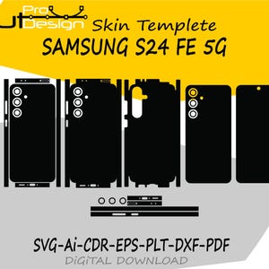 Samsung Galaxy S24 FE 5G スキン ベクター テンプレート スキン レイアウト スキン ダイ カット - Samsung S24 Fe スキン カット ファイル - Samsung S24 Fe カット ファイル