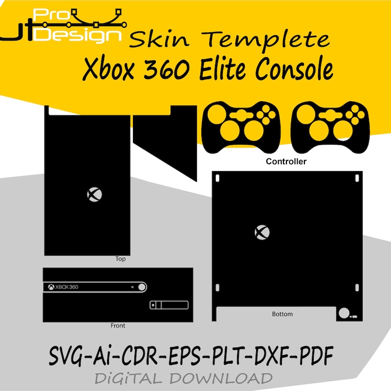 Xbox 360 Template - Etsy