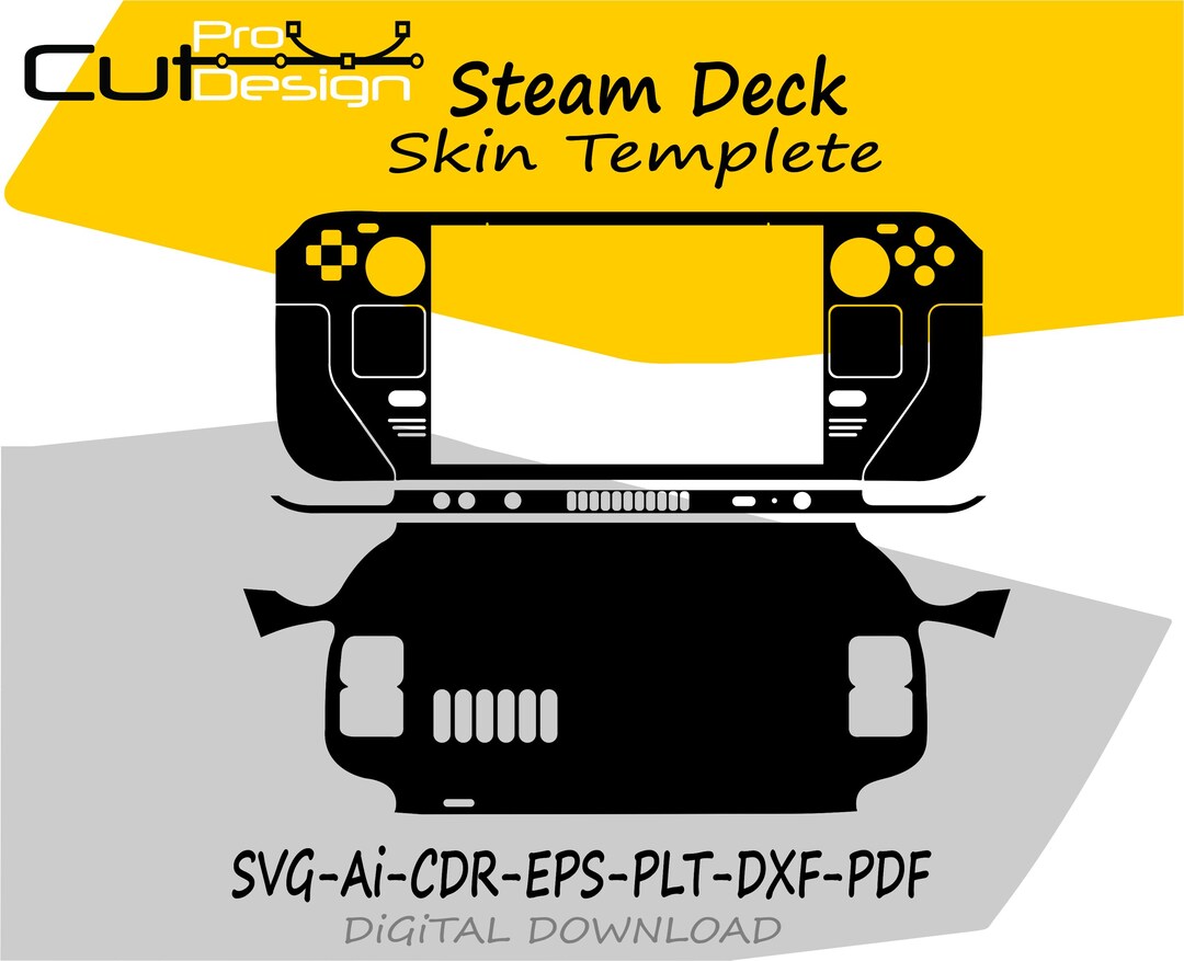 Steam Deck Skin Template Vector Skin Layout Skin Die Cuts File Svg Skin
