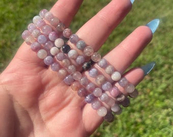 6 mm Unicorn Stone Beaded Bracelet,  Unique Crystal Bracelets