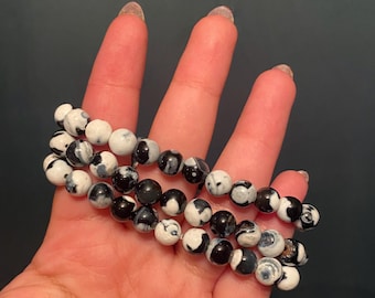Orca Agate Beaded Bracelet