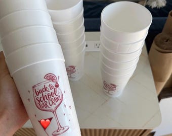 Kubki styropianowe na zamówienie – BAR CRAWL!! COLLEGE