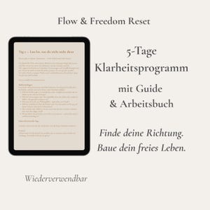 5-Tage Klarheitsprogramm – Guide & Workbook für Fokus und neue Lebensrichtung