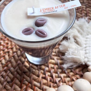 Espresso Coffee Martini Candle / Soy Candle / coffee lovers gift / espresso martini lovers gift / trending candle