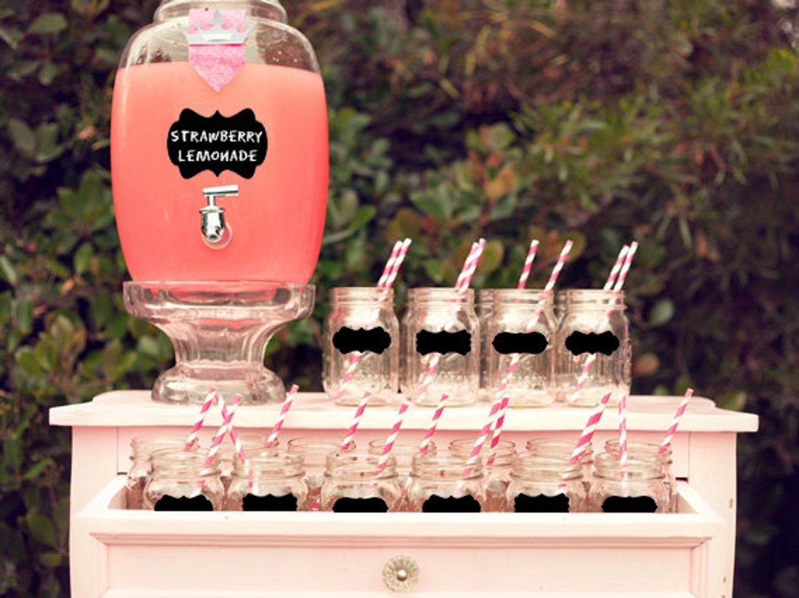 Chalkboard decals/labels vinyl small mixed set of 100 chalk Etsy