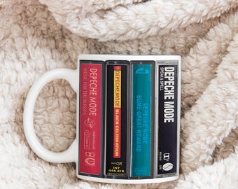 Depeche Mode- Cassette Mug - Retro Cassette Tape