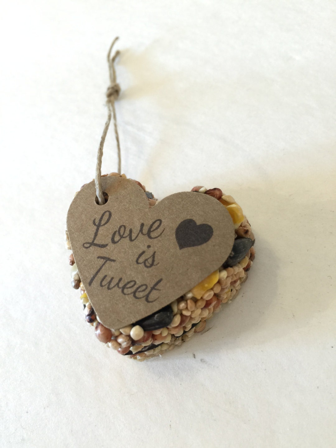 50 Bird Seed Heart Shaped Favor MINI Love is Tweet, Bridal Shower Favor