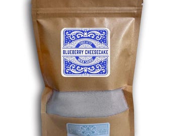 Sand Wax Candle Sand, Blueberry Cheesecake and more Scented Sand Wax 100 % Natural Wax 8 oz with 5 Wicks
