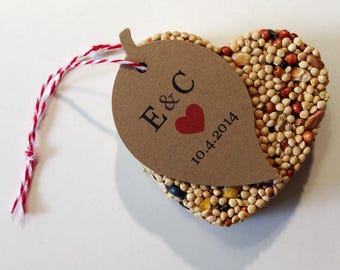 50 Wedding favors for guests bird seed favors