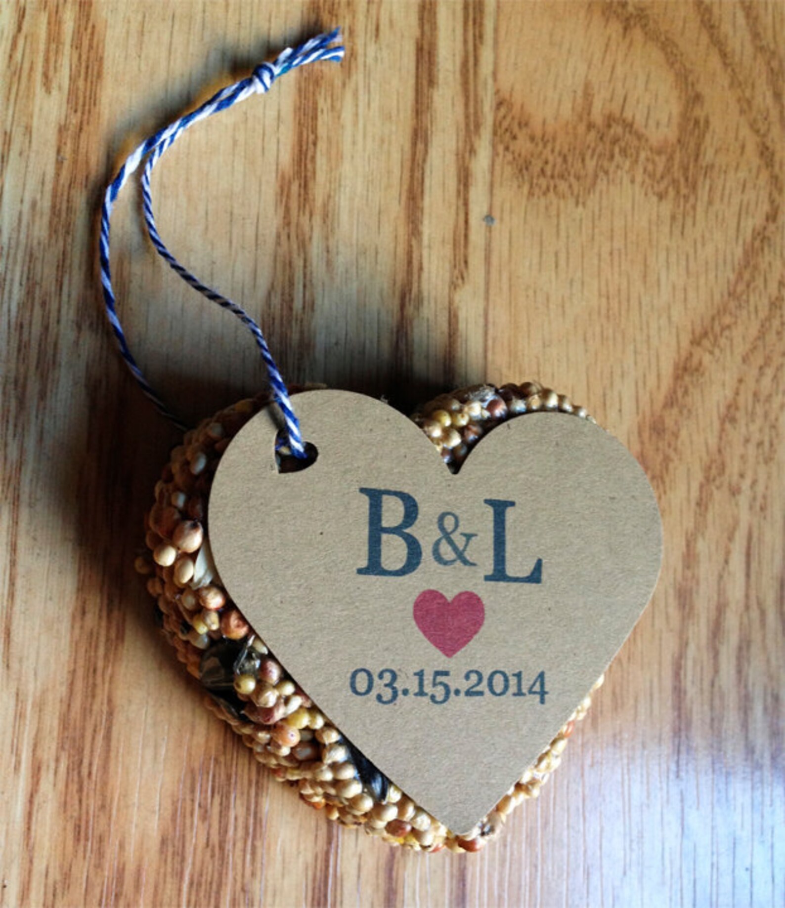 50 Bird Seed Heart Shaped Favors Wedding and Baby Showers Etsy