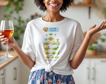 Coder Dog Flowchart T-Shirt, Funny Programmer Gift