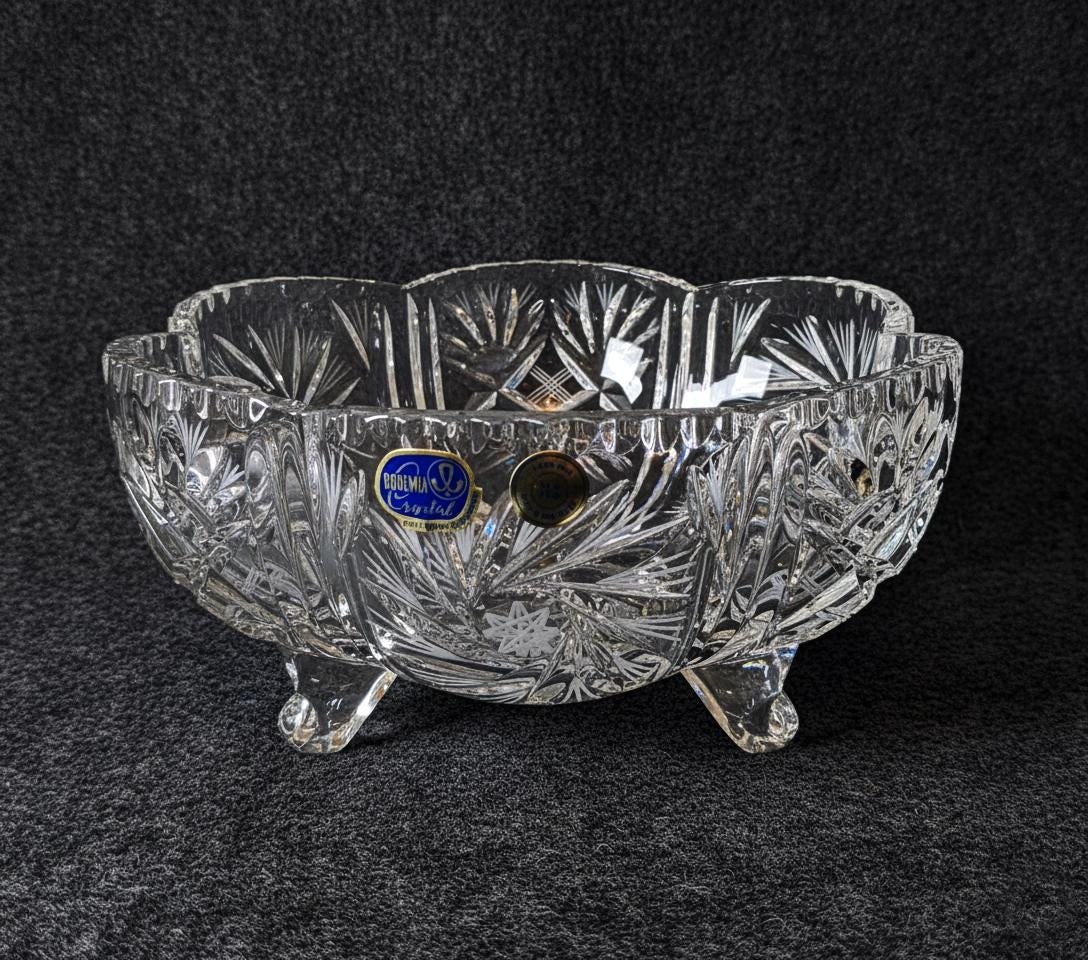 Bohemia crystal bowl - Etsy 日本
