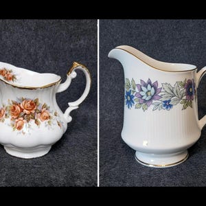 Vintage Paragon Fine Bone China Milchkännchen | England Blumenrand