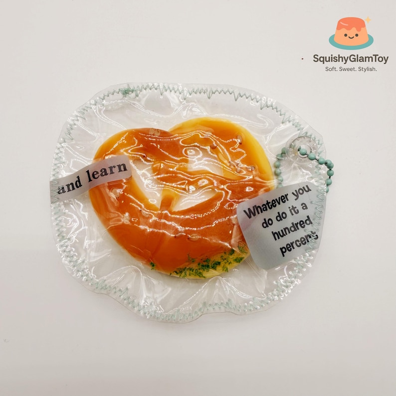 Handmade Mini Pretzel Squishy Keychain | Stress Relief Fidget Toy - Etsy UK