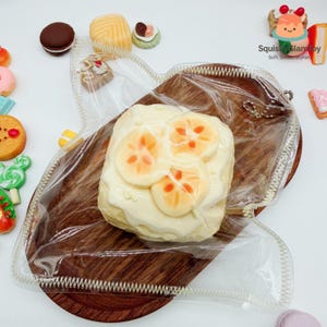 Cream Bun Squishy | Soft PU Foam Bread Toy, Stress Relief