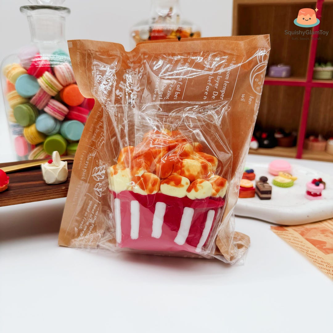 Caramel Popcorn Squishy – Slow Rising, Stress Relief Toy - Etsy