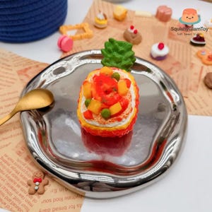Ananas Garnalen Rijst Taba Squishy | Kawaii Ananas Squishy | Langzaam rijzend squishy-speeltje | Leuk fidgetspeeltje voor stressverlichting