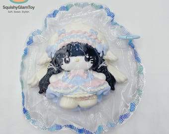 Angel Lolita Squishy | Pastel Girl Stress Toy | Soft Slow Rising Kawaii Doll