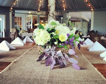 Burlap Table Runner 16 18 Or 20 Extra Wide Etsy