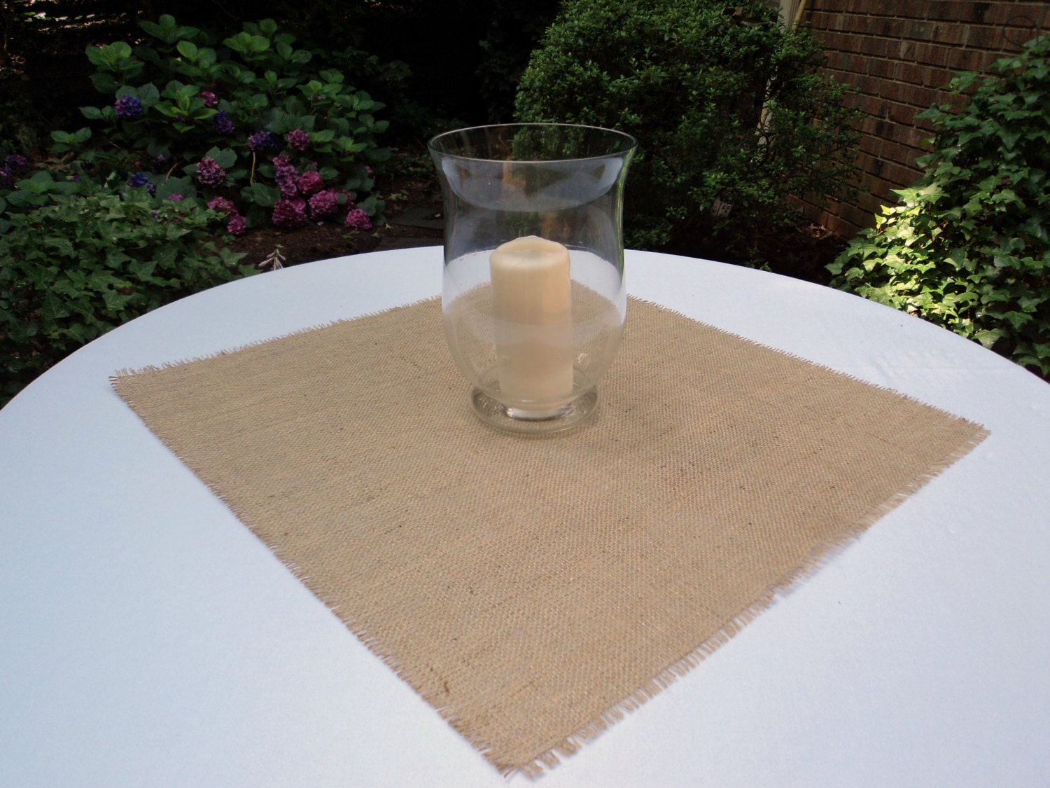 18 Burlap Table Squares Sizes 12 X 12 To 16 Etsy