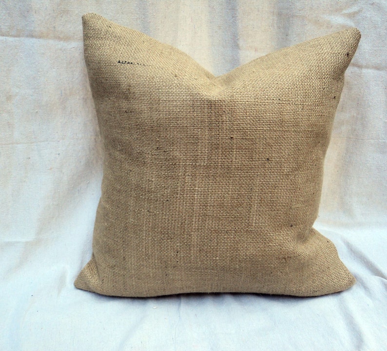 Lined Burlap Euro Shams Burlap Pillow 26 x 26 Etsy