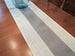 Gray and Cream Table Runner Burlap Table Runner Gray Home Decor Two Toned Table Runner Beachy Home Decor Modern Rustic Table Scarf