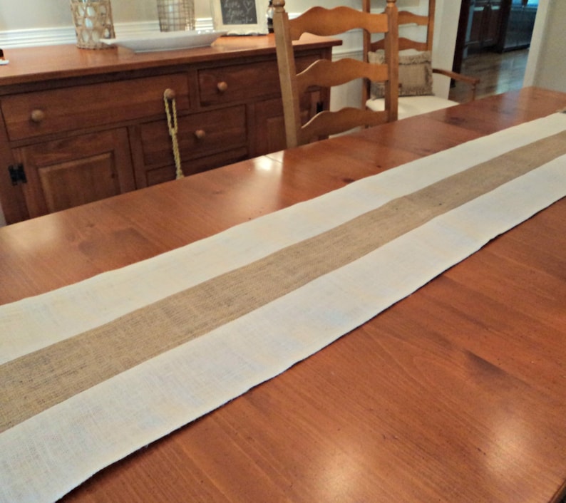 Burlap Table Runner Contemporary Burlap Table Runner Modern Etsy