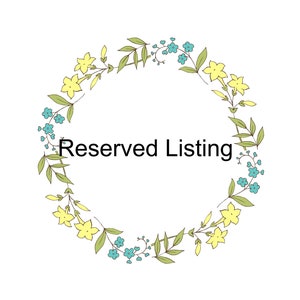 Burlap Table Runner Reserved for Keli