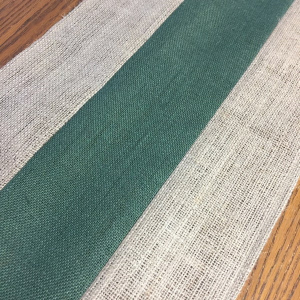 Burlap Table Runner Christmas Table Runner Dark Green Table Decor  Custom Sizes Available