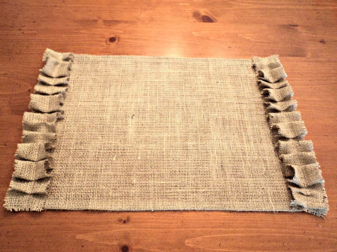 French Farmhouse to Coastal Chic Style Burlap Placemats Etsy