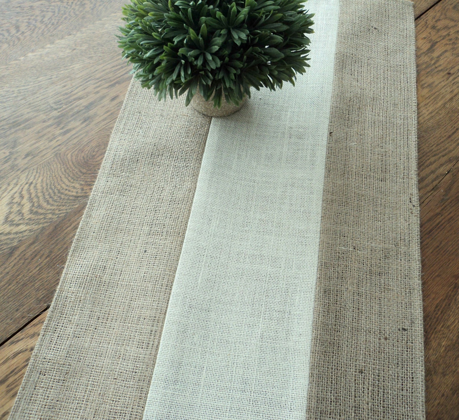 Burlap Table Runner Modern Rustic Home Decor Easter Table Etsy