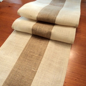 Burlap Table Runner Contemporary Burlap Table Runner  Modern Rustic Home Decor Custom Size Available Farmhouse Table Decor