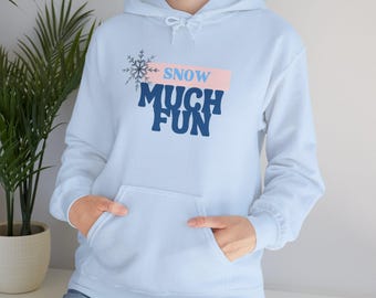 Snow Much Fun-hoodie | Sneeuwvlok wintersweater