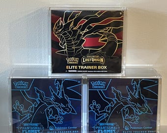 Pokemon ETB Acrylic Display Case – Magnetic Lid, 99% UV Protection