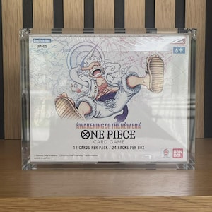 One Piece TCG Booster Box akryldisplayfodral, 99% UV-skydd, magnetiskt lock