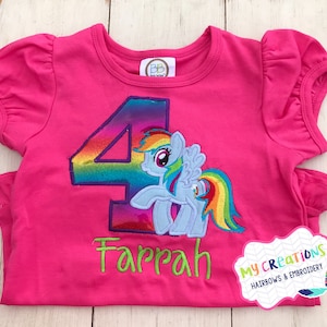 My Little Pony Rainbow Dash Birthday Shirt
