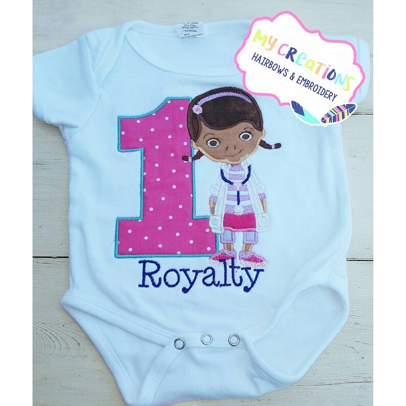 purple and white striped shirt doc mcstuffins