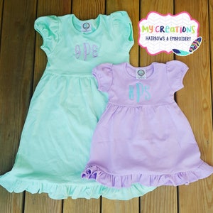 Little Girl Monogrammed Dresses