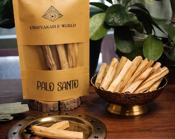 Palitos de Palo Santo ecuatoriano, de origen ético, para limpiar y purificar. 8 palitos.